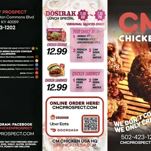 menu, sushi and sashimi