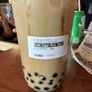 Brown Sugar Milk Tea with boba