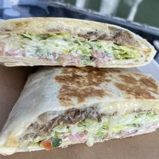 Barely brisket Crunchwrap .