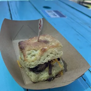 Brisket egg and cheese at yelps Brunch in the Heart of Texas!