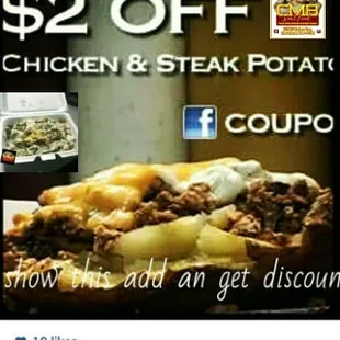$ 2 off chicken steak potato coup