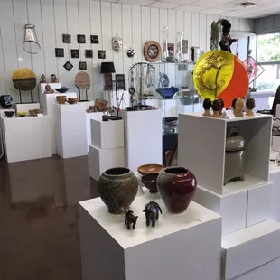 Sampling of art in the gallery