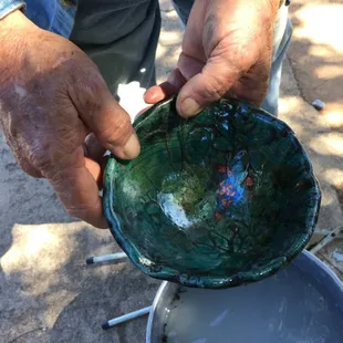 Raku Bowl by Butch Lindsey