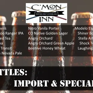 bottles of craft beer