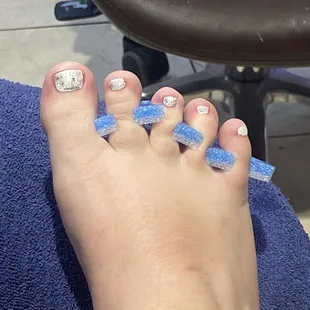 This is what they looked like before I asked her to redo them.