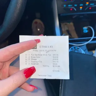 Wrongly charged. I got a gel fill and a gel pedi