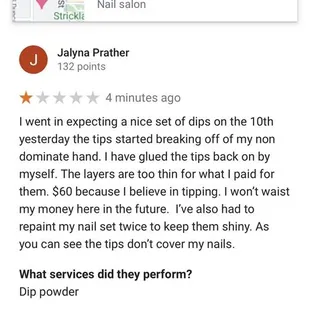 This is a photo of my review because my first review disappeared