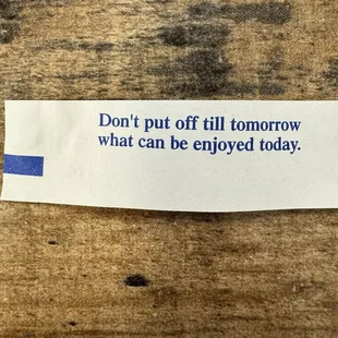 Fortune cookie