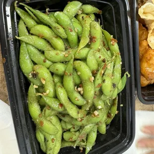 Spicy edamame