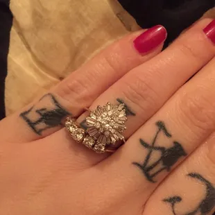 Thank you you for cleaning and resizing my ring!