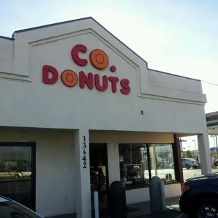 the front of the building