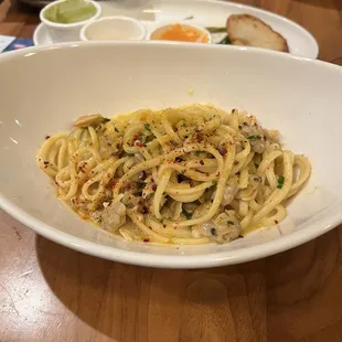 Linguine and Clams - this dish was oddly sweet