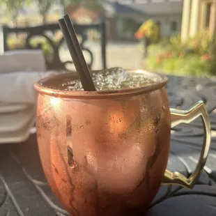 Cocktail on the patio.