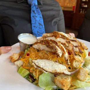 House Salas with Grilled Chicken