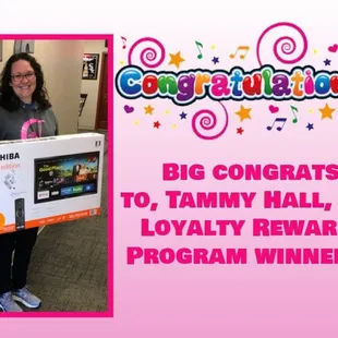 We have a  Loyalty Rewards Program