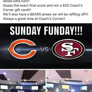 Sunday Funday is always a great time here at the Coach's Corner!