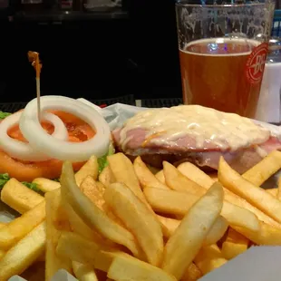 Coaches burger. 1/2 pounder with ham. It&apos;s aorta blocking good.