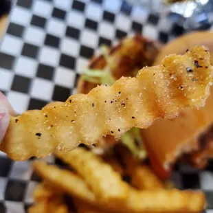 Delicious seasoned fries