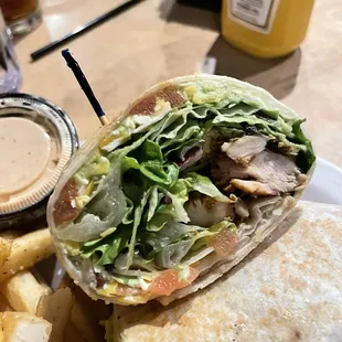 Southwest chicken wrap