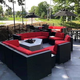 A Portion of the Patio Area with Two Fire Pits