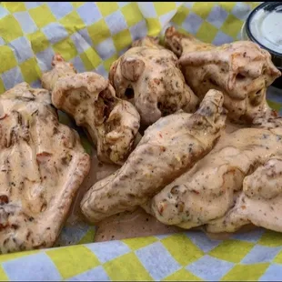 Hot ranch wings