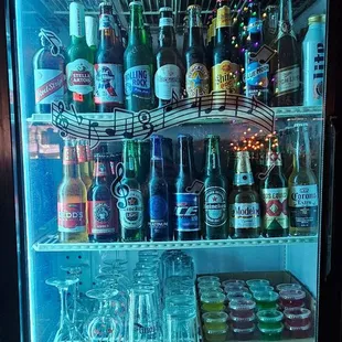 Wide variety of beers and lots of liquor
