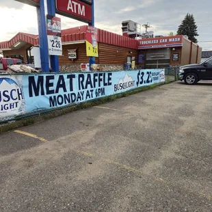 A meat raffle. Perfectly normal stuff.