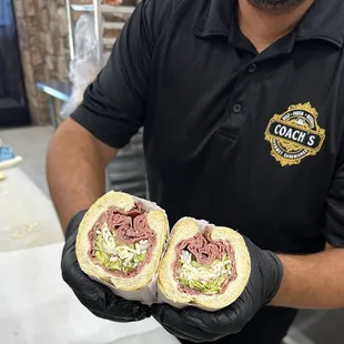 Roast Beef sandwich.