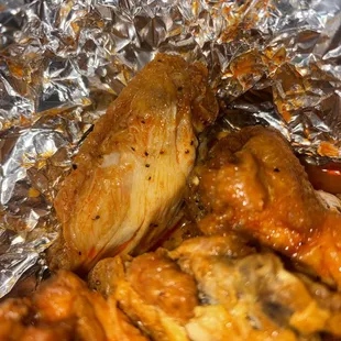 Half cooked wings