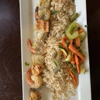 Mixed Seafood Kebab