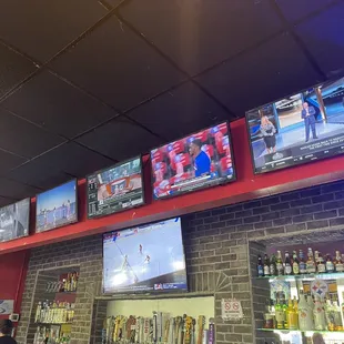 tvs on the wall