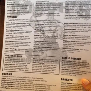 menu, sushi and sashimi