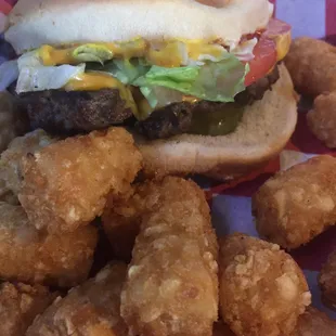 Delicious American Burger.