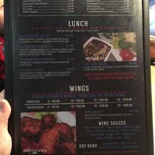 chicken wings and fried chicken