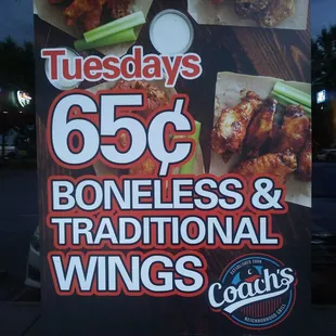 a sign for a restaurant