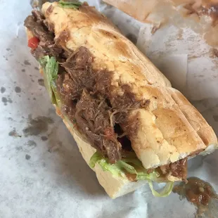 Roast beef poboy.