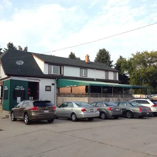 Summertime.  Patio screens are down.