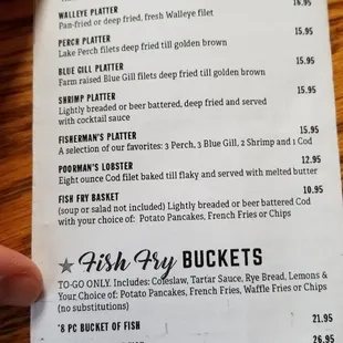 Menu May 2020