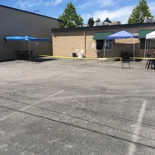 Bathroom entrance through the back.