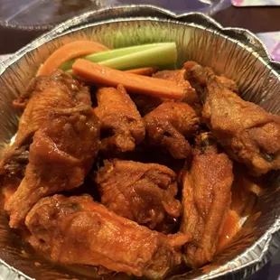 Wings. But only 1 blue cheese?