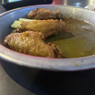 The Cajun wings are great. The blue cheese dressing is and always has been one draw for this place.