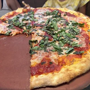 Margherita with signature sauce