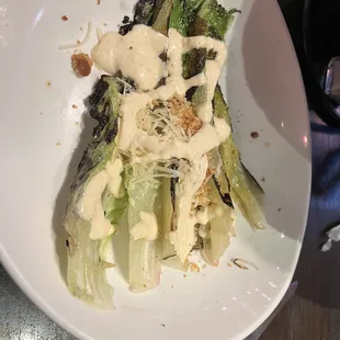Grilled Caesar Salad - split (really good!)
