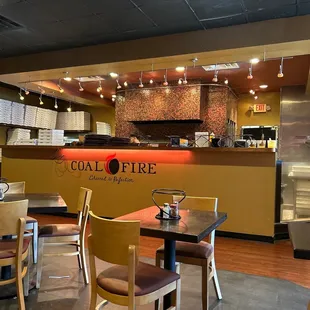 the interior of a restaurant