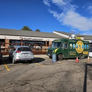 Outside view with Uptown &amp; Humboldt food truck