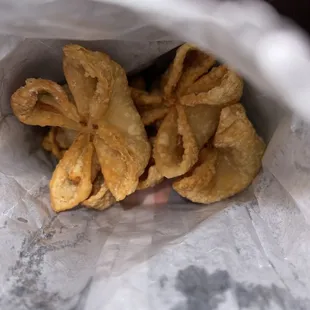 Crabmeat wontons