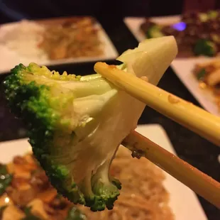 Perfectly steamed broccoli.