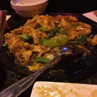 Huge portions, this is my leftovers!!