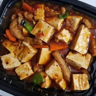 Mapo tofu, special request only available dinner portion