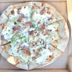 Potato pizza. Definitely not worth the cost.